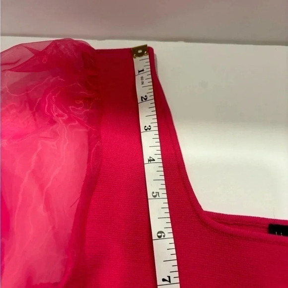 House of Harlow 1960 Women’s Top Long Sleeve Pink Peacock XS/TP MSP 145$ - Picture 4 of 9